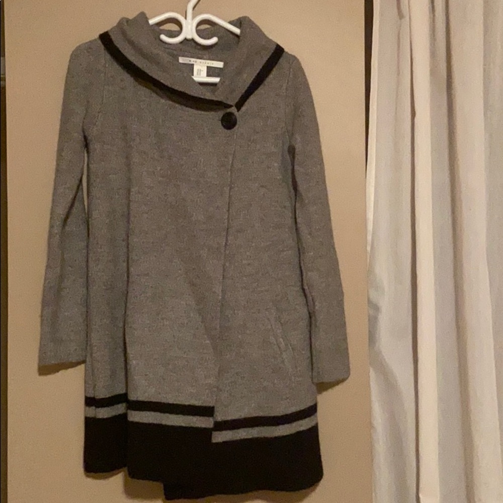 Max studio wool semi open cardigan NWOT